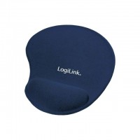 Mouse pad cu suport pentru palme din gel siliconic albastru Mouse pad cu suport pentru palme din gel siliconic albastru